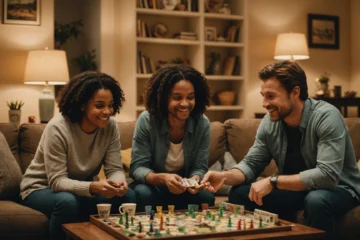 Jeux de société en famille